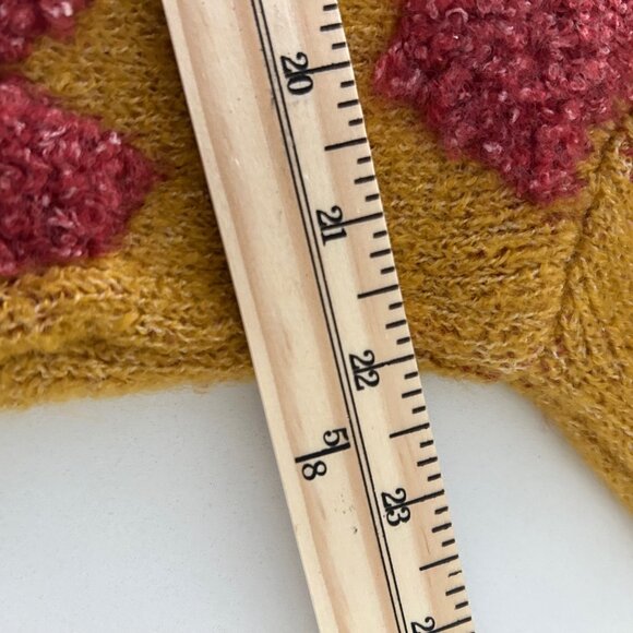 &Merci Sweater Crewneck Pink Puff Hearts Boxy Oversized SZS - Picture 9 of 11